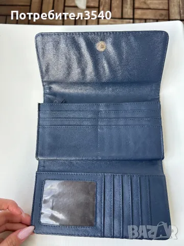 Синьо дамско портмоне, снимка 10 - Портфейли, портмонета - 47266153