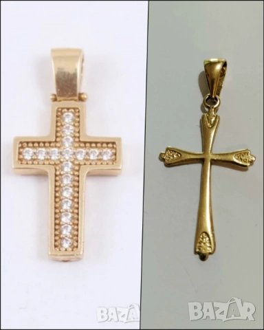 златна висулка - кръст 47129-3 52368