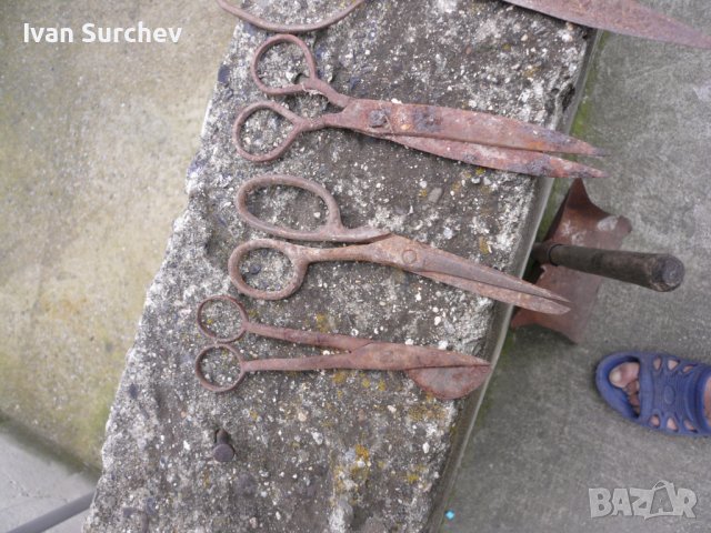 ЛОТ СТАРИ НОЖИЦИ 5 БРОЯ, снимка 10 - Други - 40644038