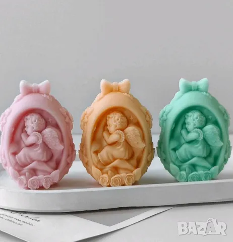 Молд яйце с ангелче, снимка 2 - Форми - 48605664
