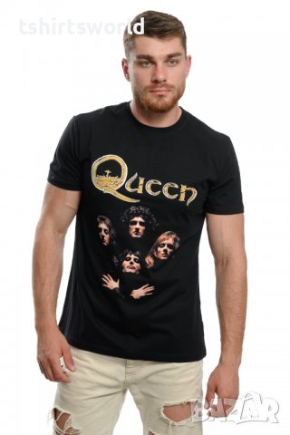 Нова мъжка тениска с дигитален печат на музикалната група QUEEN бохемска рапсодия, снимка 3 - Тениски - 30648423
