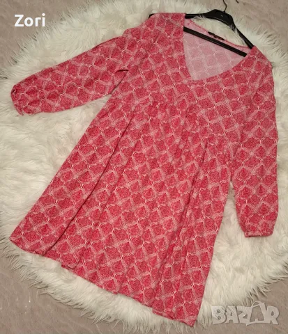 СУПЕРТЪНИЧКА и МНОГО ЛЕКА рокля в бохо-стил с отворени ръкави, снимка 1