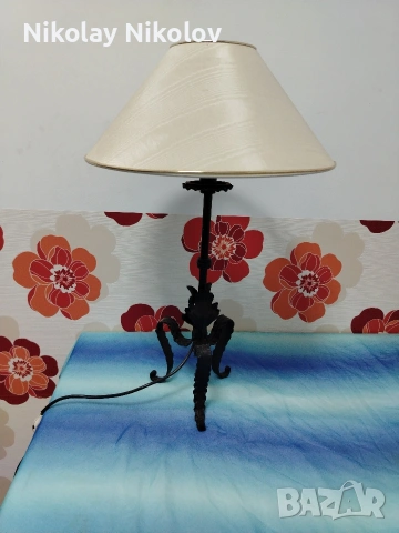 настолна лампа от ковано желязо 