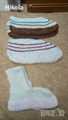 Плетени Терлици и чорапи, снимка 4 - Мъжки чехли - 29394697