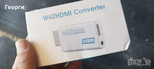 Nintendo Wii към HDMI + 3.5мм адаптер преходник Нинтендо