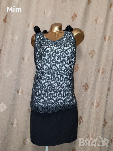 Ashley Brooke 46 Черна рокля с рязана дантела 