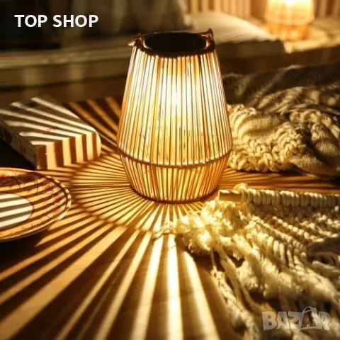 Нови 2 броя Винтидж соларни фенери за градина Декоративни светлини, снимка 6 - Декорация за дома - 49945081