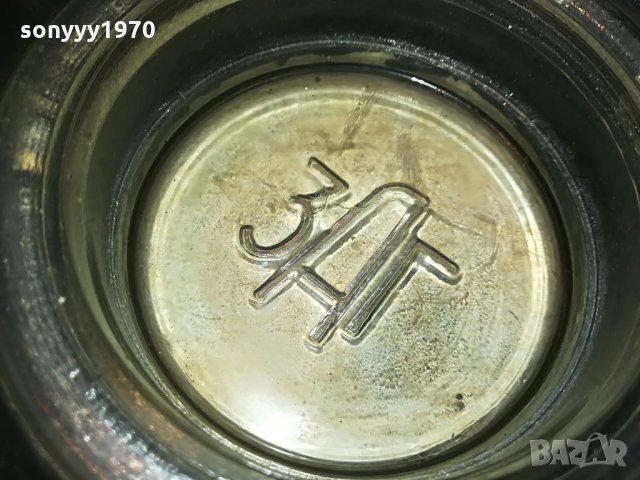 поръчан-гума/стъкло-ретро колекция-пепелник-16х5см, снимка 9 - Колекции - 29292174