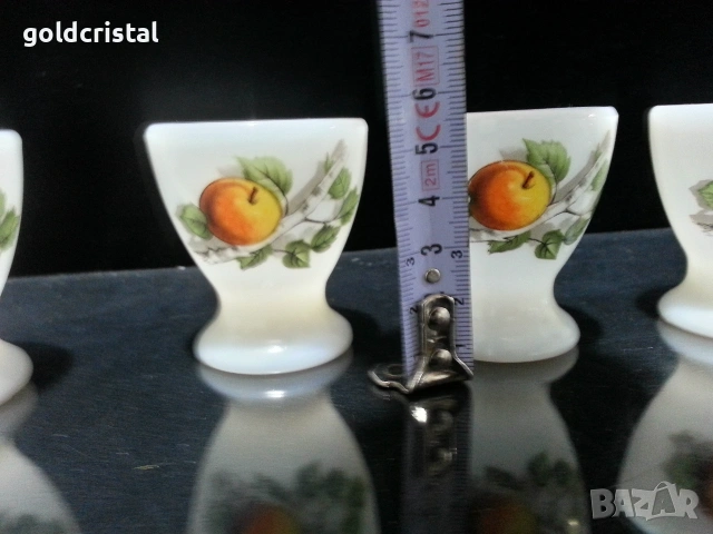 френски аркопал коктиери чашки за яйца , снимка 2 - Антикварни и старинни предмети - 52675100