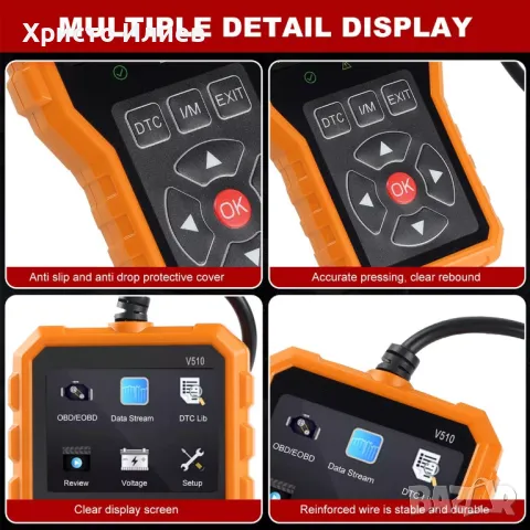 OBD2 ОБД2 Скенер за кодове Четец на грешки Диагностика за кола Тестер за диагностика Автодиагностика, снимка 7 - Аксесоари и консумативи - 49739424