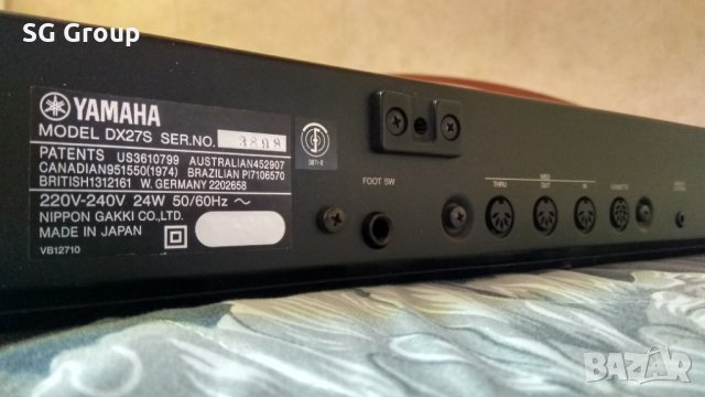  Професионален синтезатор   Yamaha DX27S , снимка 9 - Ресийвъри, усилватели, смесителни пултове - 29276668