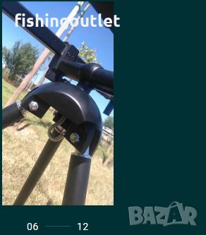  Масивен шарански трипод (стойка) за 3 и за 5 въдици! , снимка 6 - Такъми - 30895723