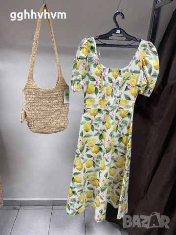 Рокля на лимони , снимка 2 - Рокли - 54321521