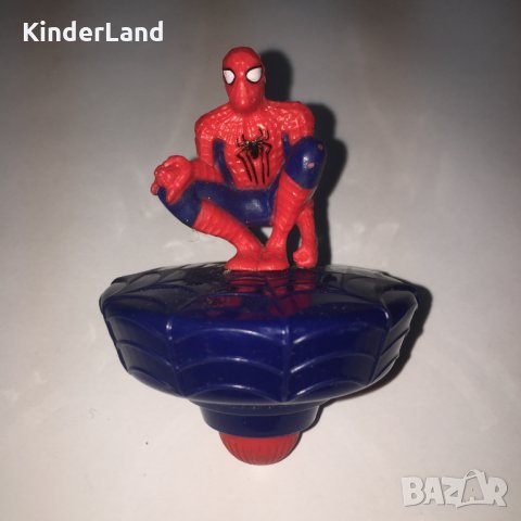 Пумпал Спайдърмен The Amazing Spider-man 2014 Spidey Spinning Top Toy Figure, снимка 1