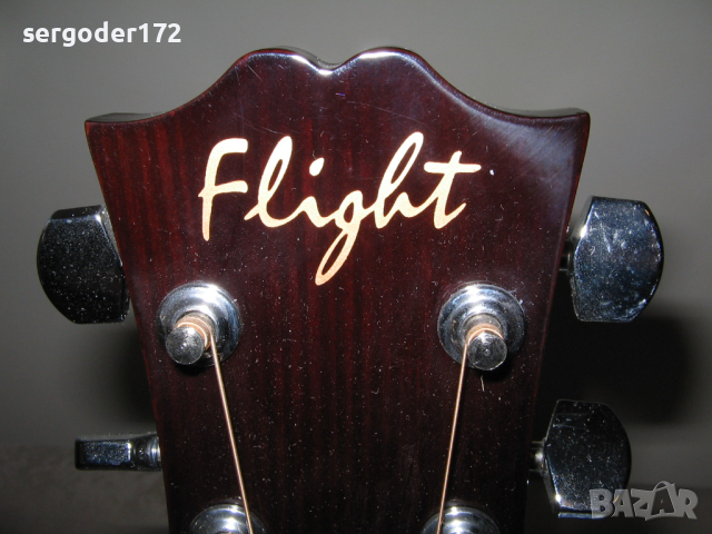 Електроакустичната китара Flight с капъф и кабел, снимка 4 - Китари - 44759111