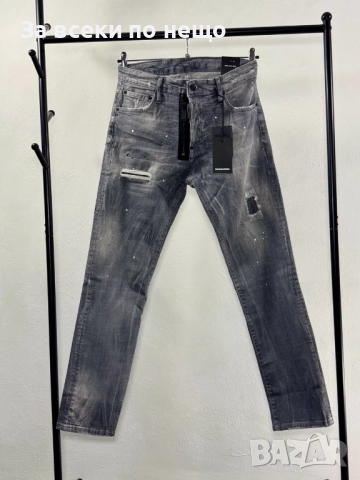 DSQUARED2 Мъжки Сиви Дънки С Накъсан Ефект Код V.B.85