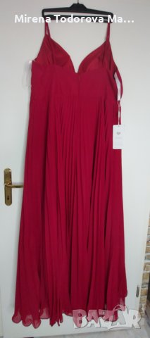 Абитуриентскa рокля с A-Line V-образно деколте с дължина до пода. EU52, XXXL-150лв., снимка 2 - Рокли - 36670282
