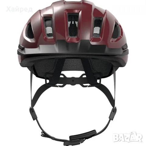 Нова каска ABUS Urban-I 4.0 – Chestnut Red | За велосипед и тротинетка, снимка 4 - Велосипеди - 55931073