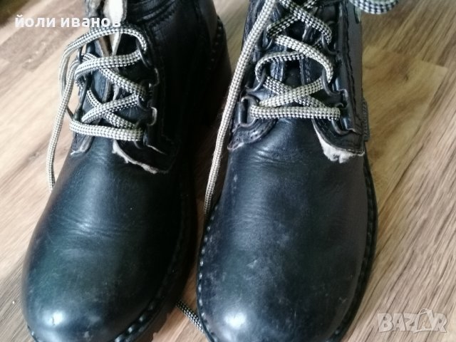 Градски кожени ,шити зимни обувки,40 номер, снимка 5 - Дамски боти - 38303836