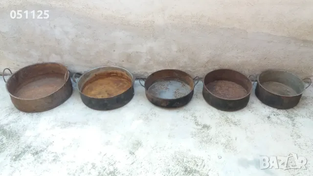 масивни метални тави за агнета, лютеници манджи , снимка 2 - Антикварни и старинни предмети - 47906565