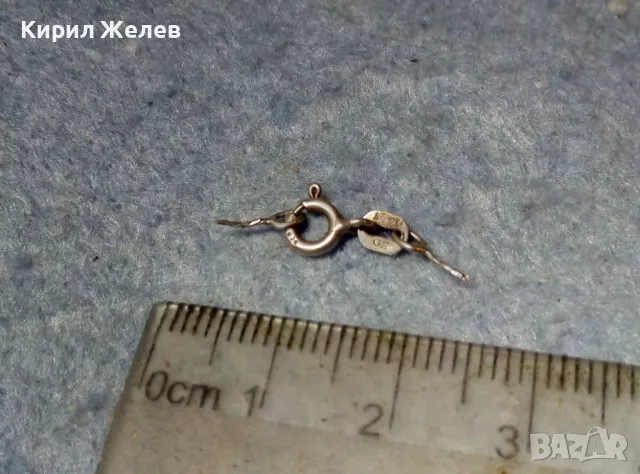 СТАРА СРЕБЪРНА ЗАКОПЧАЛКА За КОЛИЕ ВЕРИЖКА ГРИВНА СРЕБРО 925 КАРАБИНКА За СИНДЖИРЧЕ 49942, снимка 6 - Други - 49147911