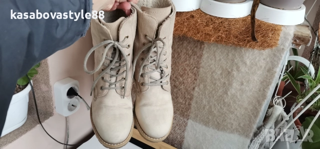 Ботуши Tamaris 39 Естествена кожа и велур , снимка 15 - Дамски ботуши - 52907327