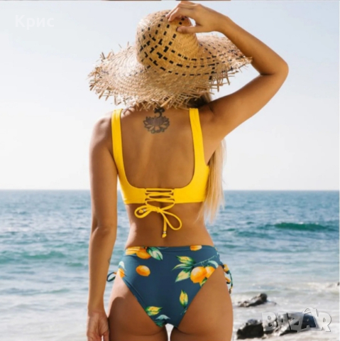 Бански костюм от две части, размери М и L, снимка 3 - Бански костюми - 44605511