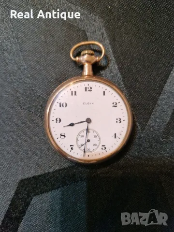 Прекрасен антикварен колекционерски американски джобен часовник ELGIN , снимка 6 - Антикварни и старинни предмети - 48698602