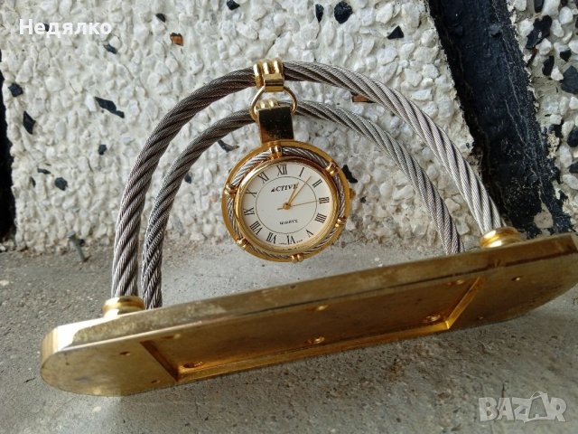 Рядък настолен,джобен часовник Active , снимка 6 - Антикварни и старинни предмети - 39266982
