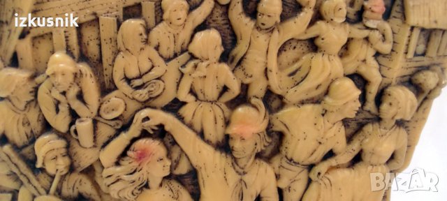 Стара германска восъчна пластика, снимка 4 - Пана - 37818018