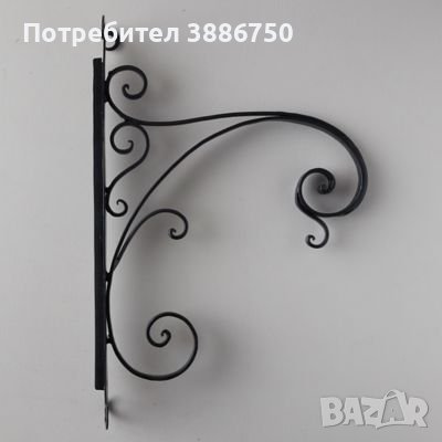 Стойки конзоли и ъгли от ковано желязо за фенери саксии табели цветя и др., снимка 8 - Други стоки за дома - 44411738