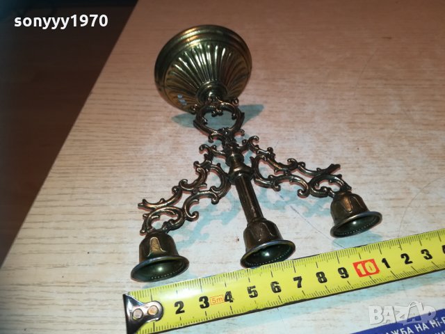 кокетен свещник мед/месинг 0912202029, снимка 12 - Колекции - 31069339