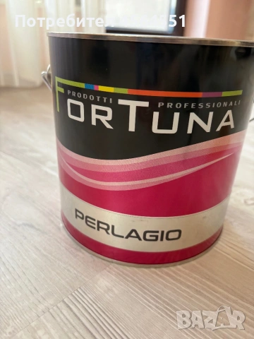 Декоративна боя „Перла“ Fortuna PERLAGIO 0144 – 2.2L (нова), снимка 4 - Бои, лакове, мазилки - 54099788