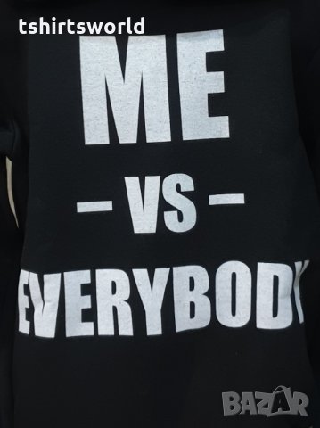 Нов детски суичър с дигитален печат Me VS Everybody, снимка 2 - Детски анцузи и суичери - 35277159