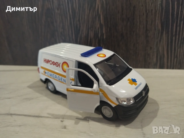 Метална количка Volkswagen Transporter V6 !!!, снимка 5 - Колекции - 53212946