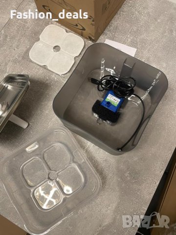 Нов Луксозен Котешки Фонтан 3L с LED светлина, Неръждаема Стомана и 3 Режима, снимка 8 - За котки - 42564804