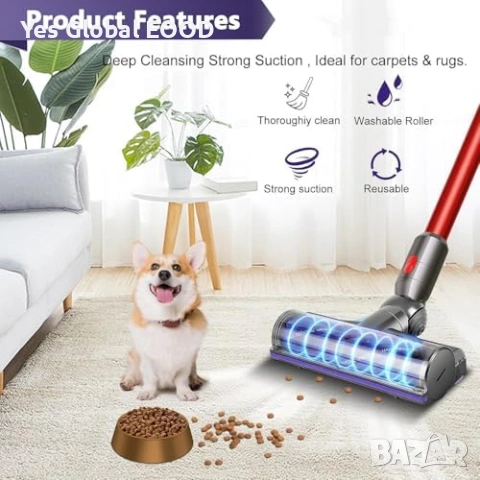 Съвместима Direct Drive четка за Dyson V7 V8 V10 V11 V15 , снимка 5 - Други стоки за дома - 53335653