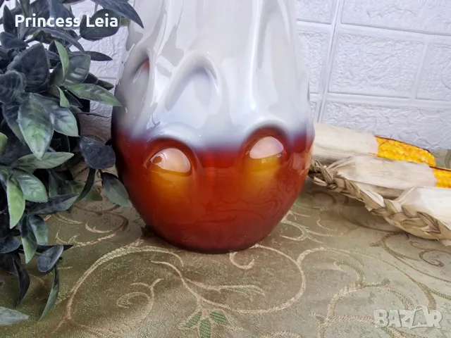 Стъклена ваза, снимка 2 - Вази - 47743696