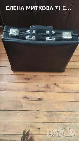 Ретро кожено куфарче за документи, снимка 2 - Куфари - 49509157