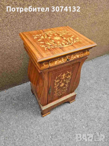 Уникален шкаф с интарзия, снимка 6 - Шкафове - 52829176