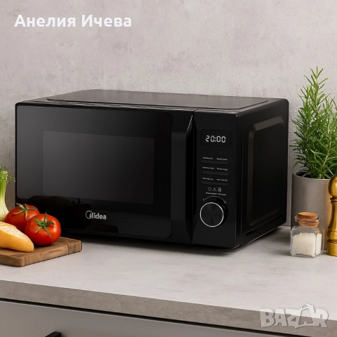 Микровълнова фурна Midea 700W функция грил 20 л, снимка 5 - Микровълнови - 51624751