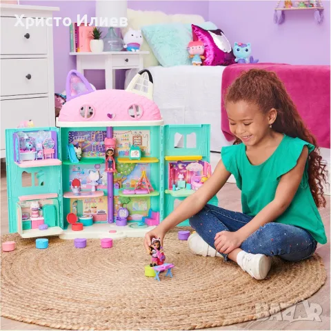 Игрален комплект Кукла Габи Gabbys Dollhouse Kitty Karaoke с аксесоари, снимка 7 - Кукли - 48847746