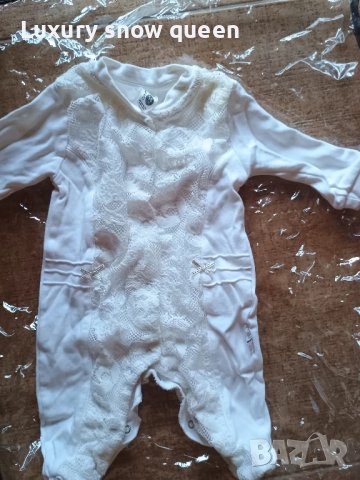 бебешки гащеризончета в бяло с бродерия , снимка 3 - Комплекти за бебе - 50560033