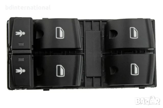 Бутон ключ за ел.стъкла, Audi A6 C6, A6 Allroad, Q7 4L, RS6, 10 ПИН, снимка 3 - Части - 55970911