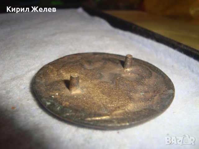 СТАРА МЕДНА РЕЛЕФНА АПЛИКАЦИЯ ПАНО КАРТИНА РЪЧНА МАСИВНА ИЗРАБОТКА 27220, снимка 4 - Пана - 38129316