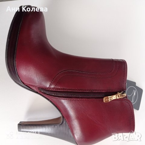 Нови естеств. немски боти, s.Oliver, бордо 38, 40 на ток, снимка 6 - Дамски боти - 35038665