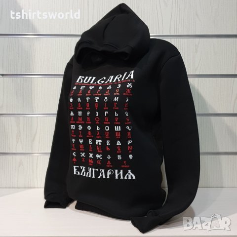 Нов дамски суичър с трансферен печат Глаголица, България, снимка 2 - Суичъри - 35565254