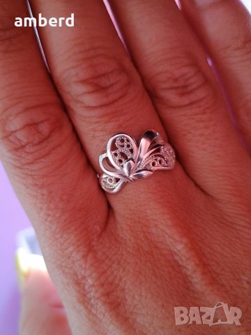 Уникален винтидж сребърен пръстен - модел R063