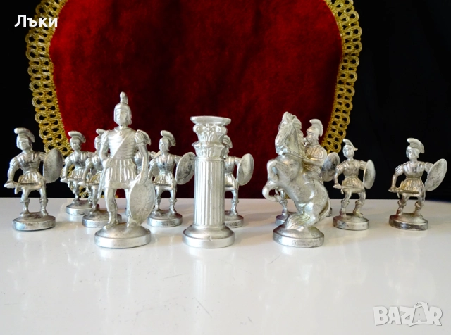 Фигура от калай Римски воин конник,ездач,155 гр. , снимка 6 - Антикварни и старинни предмети - 51467121