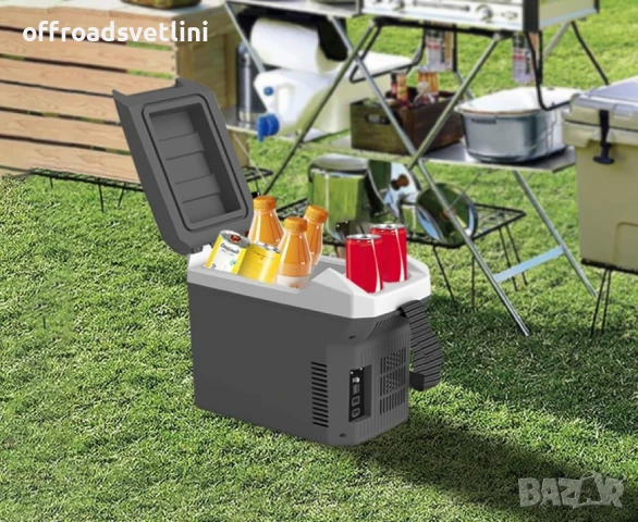 Електрическа хладилна кутия 8L за автомобил, каравна, кемпер, 12V 220V, снимка 10 - Аксесоари и консумативи - 50210701